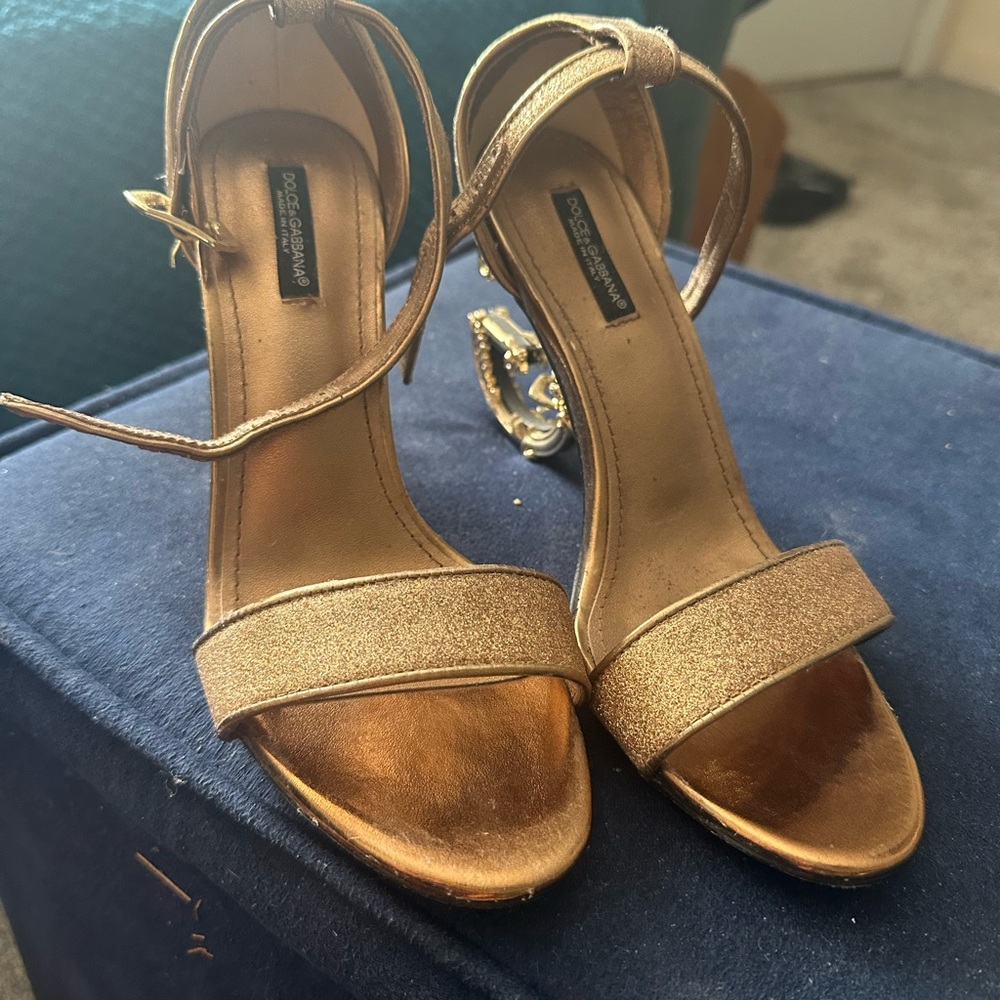 Dolce & Gabbana Shimmering Gold Heels